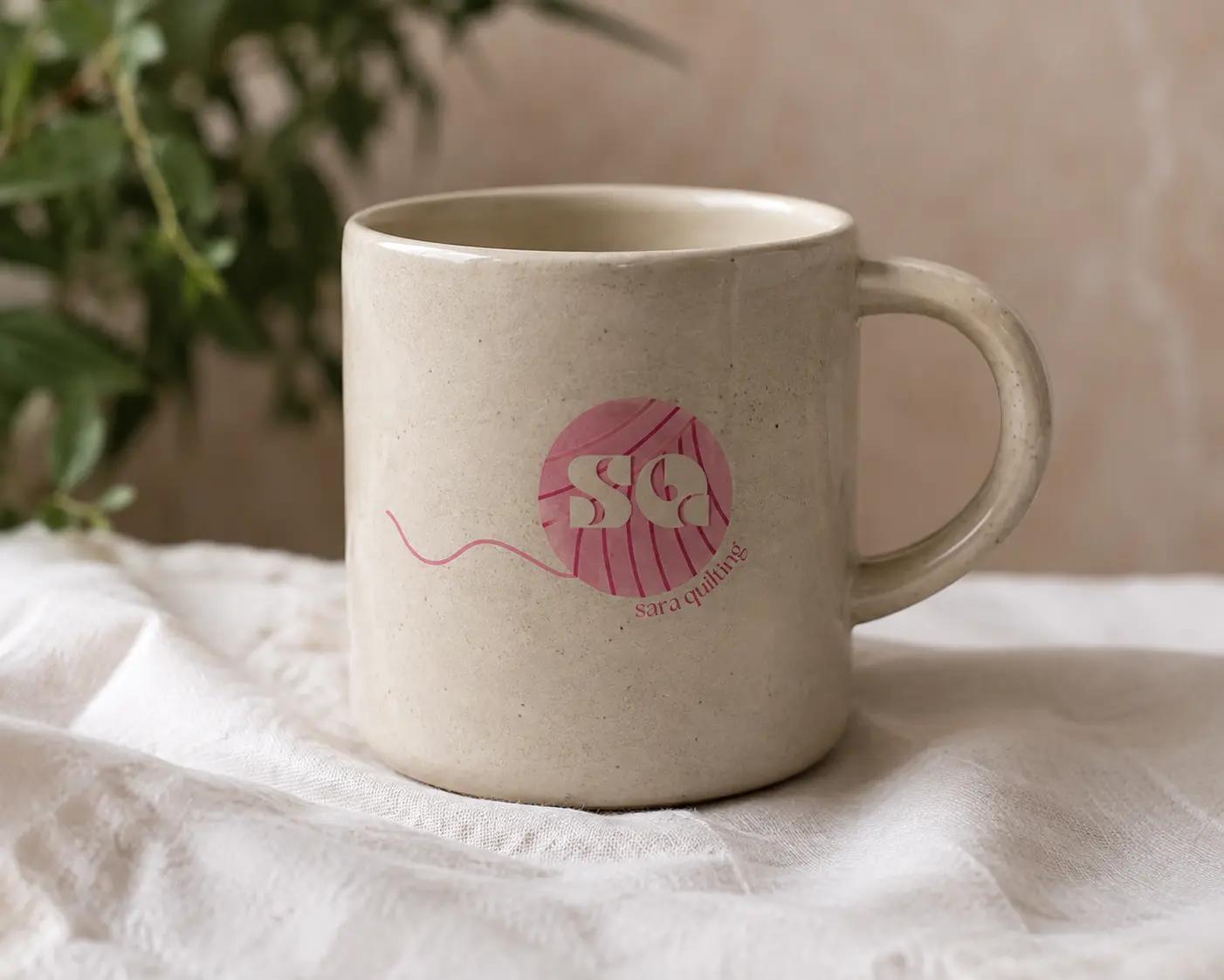 Merchandise designed for a quilting business